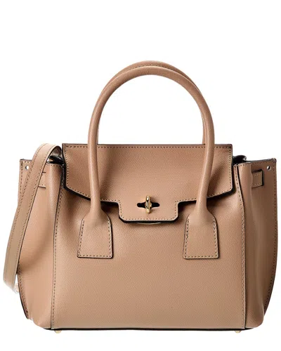 Italian Leather Top Handle Tote