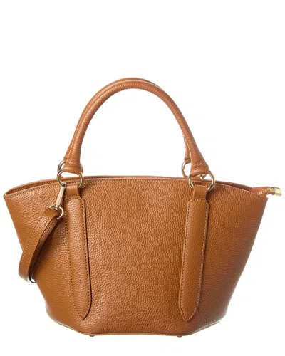 Italian Leather Top Handle Tote