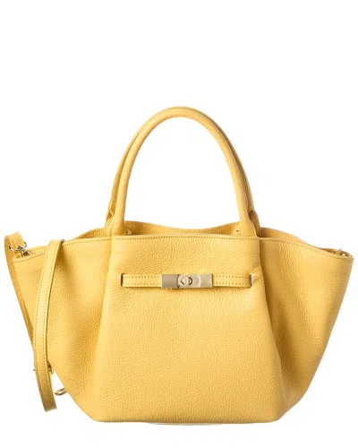 Italian Leather Top Handle Tote
