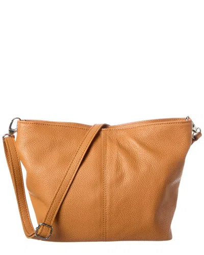 Italian Leather Tote In Brown