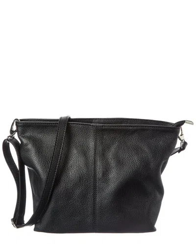 Italian Leather Tote In Black