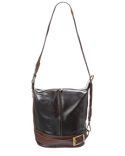 Italian Leather Tote Bag In Black