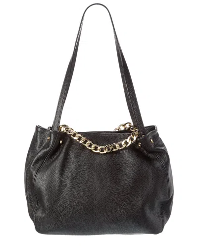 Italian Leather Tote In Black