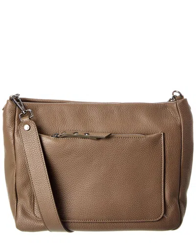 Italian Leather Tote In Brown