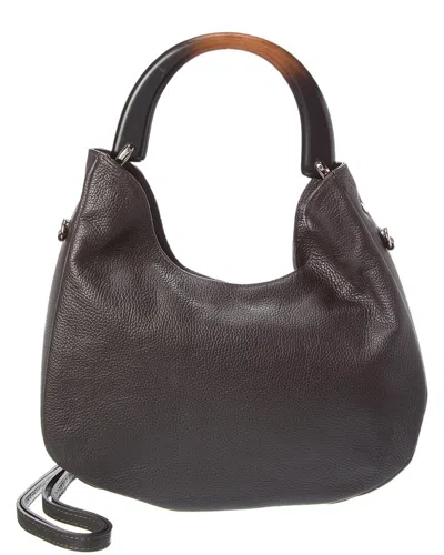 Italian Leather Tote In Brown