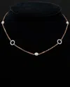 Italian Rose Gold 2.00 Ct. Tw. Diamond Double Sided Necklace