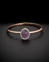 Italian Rose Gold 14k  5.00 Ct. Tw. Diamond & Amethyst Bangle