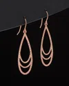 Italian Rose Gold Drop Earrings