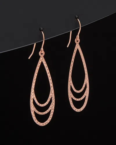 Italian Rose Gold Drop Earrings