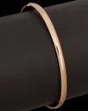 Italian Rose Gold Hinged Bangle In Gold