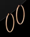 Italian Rose Gold Hoop Earrings