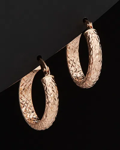 Italian Rose Gold 14k  Hoops
