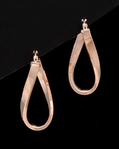 Italian Rose Gold 14k  Hoops