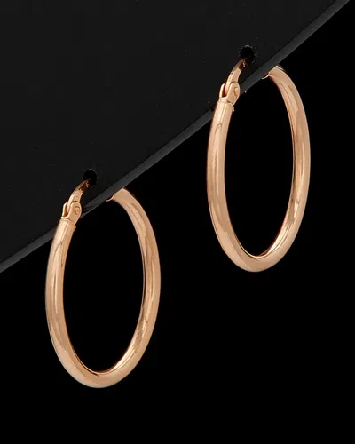 Italian Rose Gold 14k  Hoops