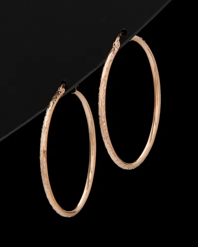 Italian Rose Gold Hoops