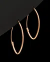 Italian Rose Gold 14k  Marquise Hoops