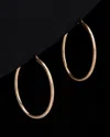 Italian Rose Gold Polished Hoops