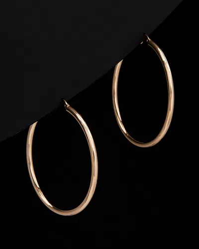 Italian Rose Gold Polished Hoops