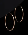 Italian Rose Gold Polished Hoops
