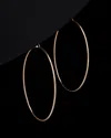 Italian Rose Gold Polished Hoops