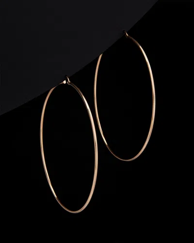 Italian Rose Gold Polished Hoops