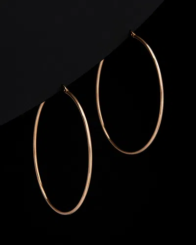 Italian Rose Gold Polished Hoops