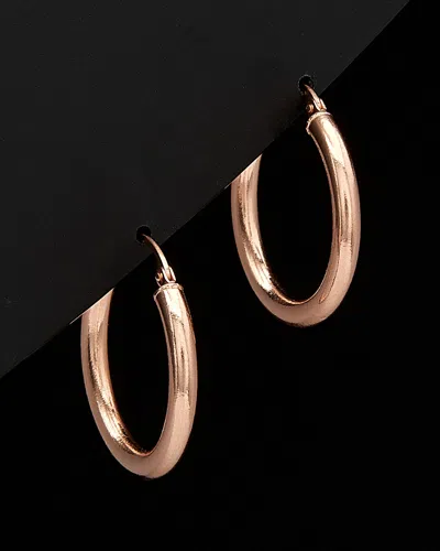 Italian Rose Gold 14k  Small Hoops
