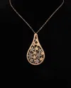 Italian Rose Gold 0.20 Ct. Tw. Diamond Pendant Necklace