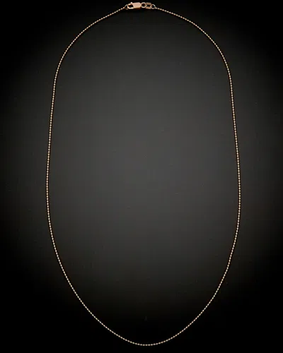 Italian Rose Gold 18k  Ball Link Necklace