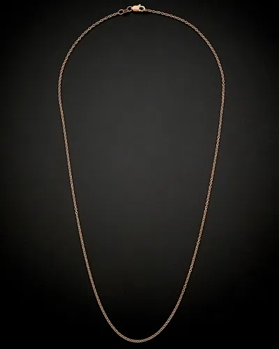 Italian Rose Gold 18k  Cable Necklace