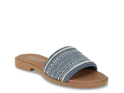 Italian Shoemakers Alasie Sandal In Blue