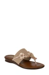 Italian Shoemakers Ayelen Flower Sandal In Rose Gold