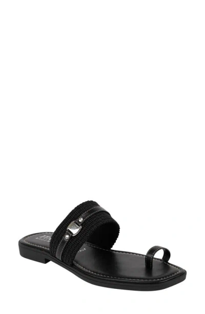 Italian Shoemakers Dollie Slide Sandal In Black