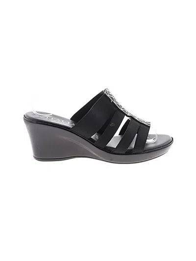 Pre-owned Italian Shoemakers Footwear Wedges In Black