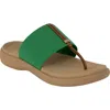 Italian Shoemakers Jahzara Elastic Strap Sandal In Green