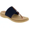 Italian Shoemakers Jahzara Elastic Strap Sandal In Navy