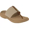 Italian Shoemakers Jahzara Elastic Strap Sandal In Taupe
