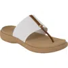 Italian Shoemakers Jahzara Elastic Strap Sandal In White