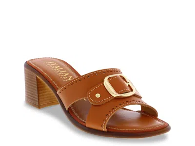 Italian Shoemakers Kaela Sandal In Brown