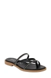 Italian Shoemakers Liesel Rhinestone Sandal In Black