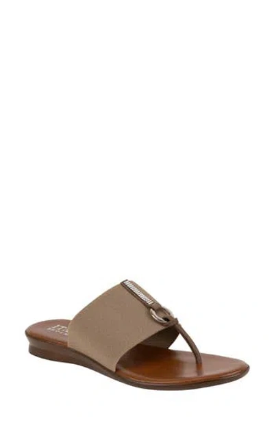 Italian Shoemakers Lillee Flip Flop In Light Grey/taupe