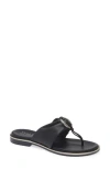 Italian Shoemakers Martie Flat Sandal In Black