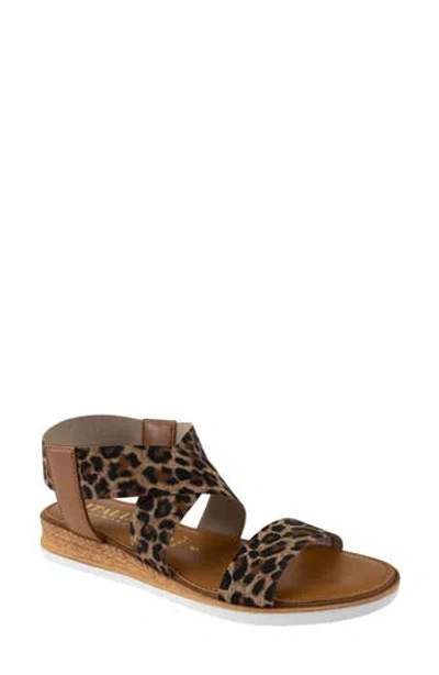 Italian Shoemakers Priola Sandal In Animal Print