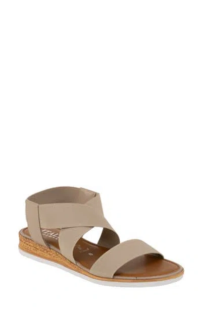 Italian Shoemakers Priola Sandal In Taupe