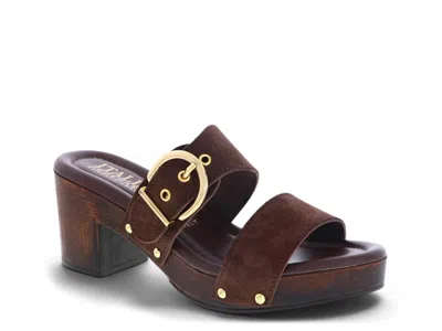 Italian Shoemakers Rivona Sandal In Burgundy