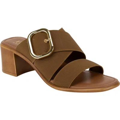 Italian Shoemakers Seren Slide Sandal In Luggage