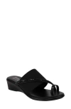 Italian Shoemakers Sianni Wedge Sandal In Black