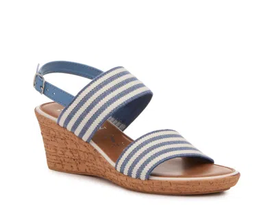 Italian Shoemakers Vienne Wedge Sandal In Multi