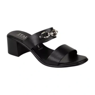 Italian Shoemakers Womens Heeled Sandals In Black