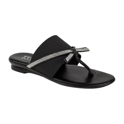 Italian Shoemakers Womens Strap Sandals In Black
